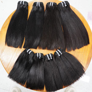 Cabello Virgen Indio en Trama, Cabello Humano Sin Procesar con Cutícula Alineada e Intacta, Sin Enredos, Liso - Product Image 1