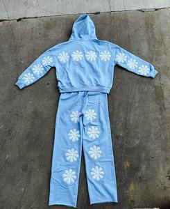 Nouvelle tendance personnalisée hommes lourds 100% coton survêtement Street Wear Style broderie prix usine fabricant pour l'hiver - Product Image 2