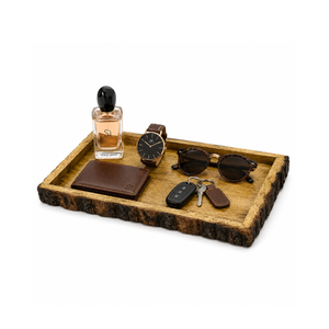 Minimalist Plain Wooden Tray Multipurpose Decorative Organizer for Kitchen Counter Coffee <b>Table</b> Bathroom <b>Vanity</b> Shelf Home Hotel - Product Image 1