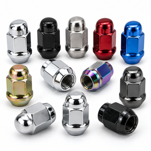 Écrou de roue conique à extrémité fermée de type Bulge Acorn, fixation automobile OEM personnalisée - Product Image 1