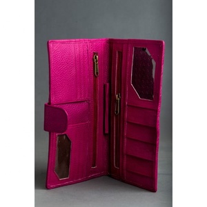 High Quality Women's Genuine Leather Clutch <b>Bag</b> Wallet Fashionable <b>Long</b> Design with Landscape Pattern Ele Purse - Product Image 3