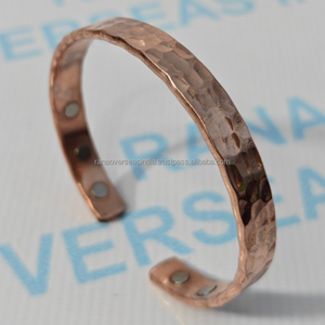 Brazalete de Terapia Magnética de Cobre Puro Martillado Moderno, 6 Imanes de Alta Potencia para Equilibrio Energético y Reducción del Estrés - Product Image 6