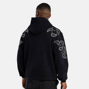 Sudadera básica para hombre con detalles subtiles de cristal, diseñada para atuendos diarios, uso relajado y estilo casual a precios bajos. - Product Image 3