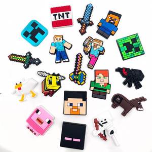 Patchs PVC Minecraft 3D en relief, autocollants, formes irrégulières, décorations en plastique pour cadeaux - Product Image 5