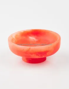 ROYAL NATURAL CRAFT Handmade Modern Royal Design Marble Look Epoxy Resin Bowls-round Set Home Decor Kitchen <b>Tabletop</b> Dinnerware - Product Image 1