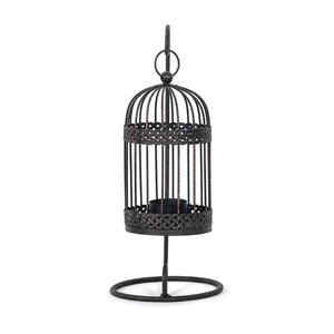 Decorative <b>Black</b> Finished Metal Cage <b>Lantern</b> Perfect for Tabletop and Hanging Home Decor Bulk Supply From India - Product Image 3