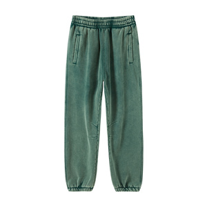 Wholesale Custom Vintage High Street Acid Wash <b>Baggy</b> <b>Joggers</b> Men's Mid Waist Sporty Oversized Sweatpants Distressed Streetwear - Product Image 3