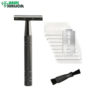 Juego de Instrumentos de Afeitado Tradicional Clásico para Hombre, Maquinilla de Afeitar de Doble Filo, Color Negro - Product Image 4