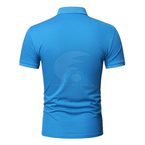 Polos de qualité supérieure, polos décontractés pour hommes, couleur personnalisée avec logo personnalisé. - Product Image 3