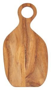 Picador de Verduras Clásico de Madera para Uso Diario en la Cocina, Tabla de Cortar Rectangular de Madera con Asa, Picador Natural - Product Image 6