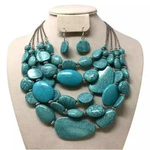 Nuevas Joyas Indias Elegantes y a la Moda, Conjuntos de Collares de Resina de Estilo Nuevo para Mujer, Joyería Acrílica de Moda al por Mayor - Product Image 4
