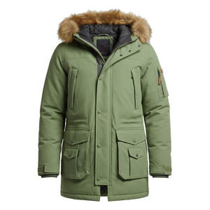 Parka imperméable pour homme, à capuche, coupe-vent, thermique, chaude, tendance, pour l'hiver - Product Image 1