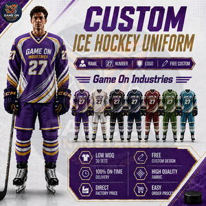 OEM ODM Service Custom Team Apparel Full Dye Sublimation Team Name & Number Private Lable Ice Hockey Uniform For Team Wear - Product Image 5
