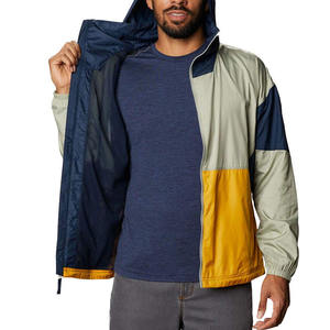 Chaqueta Cortavientos con Capucha para Hombre, Impermeable, Ligera, Informal, con Cierre Frontal, Transpirable, Cómoda, para Invierno y Uso Diario - Product Image 2