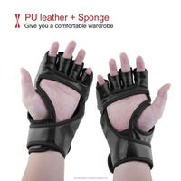 Guantes de Boxeo Profesionales de Cuero para MMA, Sparring y Grappling con Agarre Ergonómico