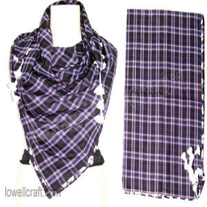 Écharpe unisexe en sergé écologique 300g à carreaux, douce, longue et carrée pour l'hiver, vente en gros, tissu 100% coton Chiganvy, tricotée, offre spéciale - Product Image 2