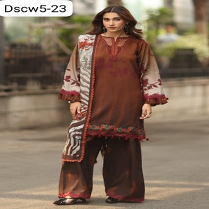 Trajes de mujer estilo Staple/Lenin, Vestidos de mujer estilo pakistaní Staple/Lenin, Trajes de vestir Staple/Lenin, Vestidos casuales bordados para mujer - Product Image 1