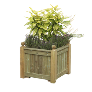 Pots de plantes en bois pour intérieur et jardin, avec trou de drainage, durables, pour fleurs/plantes vertes, revêtement poudré, produit RTS - Product Image 4