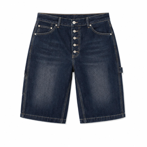 Pantalones Cortos Anchos de Mezclilla de Alta Calidad para Hombre, Estilo Urbano, con Bolsillos, MOQ Bajo, Venta al por Mayor - Product Image 2