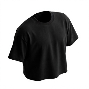 เสื้อยืดคอกลมทรงบ็อกซี่ สตรีทแวร์ ฮิปฮอป ผู้ชาย แขนสั้น ผ้าฝ้าย 180 GSM  โลโก้ถักด้านหน้า เป็นมิตรกับสิ่งแวดล้อม - Product Image 1