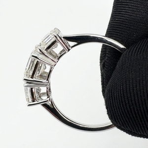 แหวนหมั้นเพชรเพลตตินั่ม PT950 น้ำหนัก 2.02 กะรัต ทรง Asscher Cut เพชรเพาะเลี้ยงสำหรับผู้หญิง เครื่องประดับหรูหรา - Product Image 4