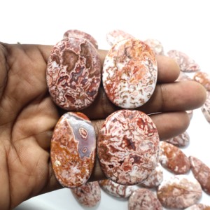 2025 Rosita Jasper cabujón piedras sueltas piedras preciosas verdes mejor calidad superior Natural fantasía ovalada/Pera/cojín marrón 20mm 6mm venta - Product Image 1