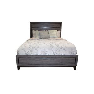 <b>Queen</b> <b>Size</b> Contemporary Gray Wood <b>Bed</b> Modern Design with Comfort and Style - Product Image 1