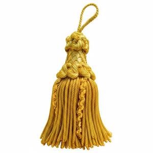 Bordure personnalisée en coton écologique durable avec fils de broderie, strass et pompons dorés, séchage rapide, respirante et confortable pour vêtements et usage domestique - Product Image 1