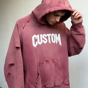 Sudaderas con Capucha para Hombre, Estilo Casual Diario, Color Turquesa, Tie-Dye, Personalizables, con Cierre y Bolsillos, Venta al Por Mayor de Fábrica - Product Image 3