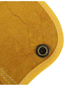 Manchons de protection pour les bras en cuir résistant à la chaleur, longs, à boutons, en cuir de vachette fendu, pour soudeurs - Product Image 6
