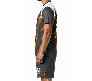 Uniformes de Fútbol Personalizados, Conjuntos de Camisetas Transpirables de Secado Rápido, Tela Spandex/Poliéster, Unisex para Adultos, Impresión Digital, 160g - Product Image 4