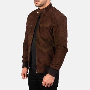 Men's <b>Suede</b> <b>Jacket</b> Best Vintage Long Sleeved Zipper Premium Fabric Winter Wear Men <b>Suede</b> Leather <b>Jacket</b> - Product Image 2