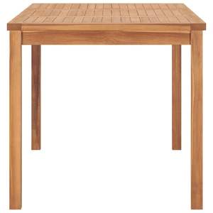 Table à manger robuste en teck massif brun chaud, 55,1x31,5x30,3 pouces - Product Image 3