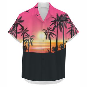 High Quality Sublimation <b>Shirts</b> Hawaiian <b>Men's</b> Breathable Summer Short Sleeve <b>T</b>-<b>shirts</b> Beach Holiday <b>Shirt</b> - Product Image 1