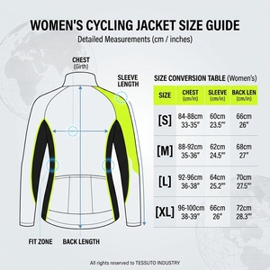 Veste de cyclisme personnalisée pour femmes à manches longues, coupe-vent, en polaire thermique respirante, maillot de vélo haute visibilité, veste de sport pour le vélo, OEM - Product Image 6