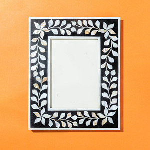 <b>Large</b> size picture <b>frame</b> with mother of pearls inlay best quality handcraft MOP capiz shell photo <b>frames</b> - Product Image 6