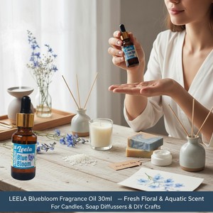 Bluebloom Fragrance Oil – Fresh Floral & Aquatic Scent for Candles, <b>Soap</b> Making, Diffusers & DIY Crafts | Long Lasting - Product Image 4