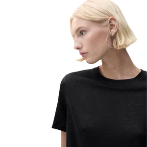 T-shirt pour femmes, t-shirt en coton doux pour femmes, tissu respirant, vêtement décontracté pour tous les jours, confortable, élégant, tenue moderne et vente en ligne - Product Image 4