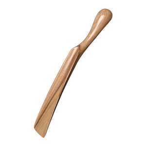 Chausse-pied en bois robuste, en bois naturel, avec long manche pour faciliter le calage des chaussures et des bottes serrées - Product Image 4
