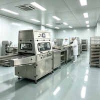 Automatische machine voor het vriesdrogen van kokoschips met chocoladecoating en koeltunnel met lage temperatuur voor fruitvoedingsfabrieken