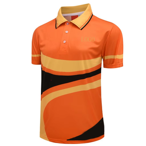 Maillot de sport respirant à manches courtes pour homme en Spandex/Coton, coupe oversize, avec poche unie et impression par sublimation - Product Image 6