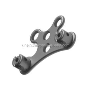 Plaque de fixation occipitale centrale en titane pour système de stabilisation de la colonne occipito-cervicale, kit de fusion d'implant orthopédique spinal - Product Image 4