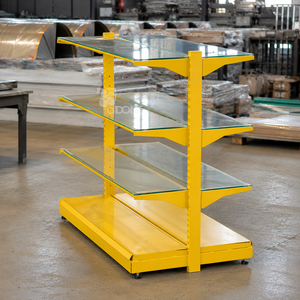 Estanterías Metálicas de Góndola de Doble Cara, Estilo Industrial, Recubrimiento en Polvo, Ligeras, para Exhibición en Comercios, Fábrica OEM en Vietnam - Product Image 1