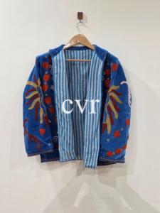 Hand Embroidered Uzbek Handmade Velvet Women's Luxury Coat Outerwear Suzani Eco-Friendly Suzani Velvet Winter <b>Boho</b> for Party - Product Image 5