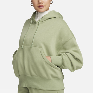 Team <b>Builder</b> Custom Women's Distressed Hooded Jogger Tracksuit Set | Organic Cotton Fleece Loose Fit Hoodie Flare Pants | OEM - Product Image 3