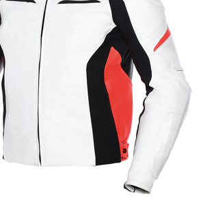 Blouson de moto classique en cuir pour homme, veste de motard de course haut de gamme, équipement de protection personnalisé OEM en gros - Product Image 4