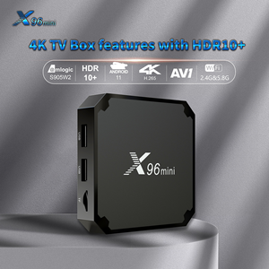 กล่องทีวีแอนดรอยด์ X96 Mini 4K AV1 HDR Plus คุณภาพภาพยนตร์สูงสุด กล่อง Quad Core รองรับ WiFi แบบ Dual Band และ Ethernet เครื่องเล่นสื่อสตรีมมิ่ง - Product Image 1