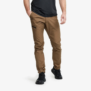 Men's Brown Quick Dry Pants Slim Fit Zip Fly Elastic Waist With Pockets All Seasons Outdoor Hiking Wear - Product Image 1