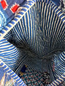 Sac fourre-tout matelassé patchwork en coton, sac à bandoulière grande capacité à ouverture supérieure pour le shopping, les voyages, l'usage quotidien, cadeau pour elle - Product Image 2