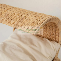 Lit moderne pour animaux de compagnie pour chiens et chats, matériau en fibre de jacinthe d'eau naturelle, fournitures neuves pour la maison en gros